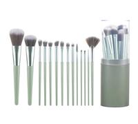 Ensemble De Pinceaux De Maquillage De Qualité Supérieure Pour Femmes,Fard À Barrage,Fond De Teint,Poudre Cosmétique,Mélange De Fard À Joues,Outil De Beauté De Maquillage,10 Pièces,.14 Green In Barrel