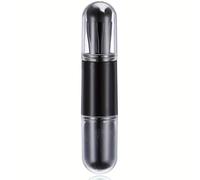 Ensemble de pinceaux de maquillage de voyage 4 en 1 : pinceau kabuki rétractable et 3 petits pinceaux pour les yeux à poils doux, format compact et portable pour les retouches, noir, D