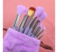 Ensemble De Pinceaux De Maquillage Doux Et Moelleux,Pour Fond De Teint,Poudre De Blush,Fard À Paupières,Mélange Kabuki.1set-13pcs-Purple.