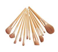Ensemble De Pinceaux De Maquillage En Forme D'éventail, Pour Fard À Paupières, Poudre Libre, Outil Pour Les Cils, 12 Pièces