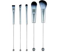 Ensemble de pinceaux de maquillage, jeu de brosses de maquillage pour débutant | Brosses de maquillage en perles | 5x applicateurs de sculpture de mélange portable pour le cache-œil de fond de teneur