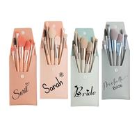 Ensemble De Pinceaux De Maquillage Personnalisé De 8 Pièces avec Sac De Voyage, Ensemble De Pinceaux De Maquillage Personnalisé, Ensemble De Trousse De Maquillage avec Nom Personnalisé