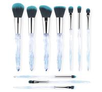 Ensemble de pinceaux de maquillage, pinceaux de maquillage, 10 pièces, ensemble de pinceaux cosmétiques professionnels, spécial fond de teint brillant, pinceau à poudre for le visage, fards à paupière