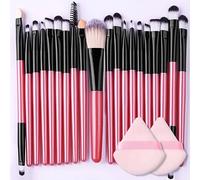 Ensemble De Pinceaux De Maquillage Portables,Doux,Pour Fard À Paupières,Poudre,Fond De Teint,Mélange Polyvalent,Outil De Beauté Cosmétique,8/22/34 Pièces.Pink-22.