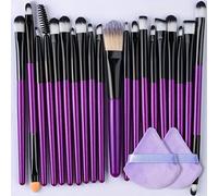 Ensemble De Pinceaux De Maquillage Portables,Doux,Pour Fard À Paupières,Poudre,Fond De Teint,Mélange Polyvalent,Outil De Beauté Cosmétique,8/22/34 Pièces.Purple-22.