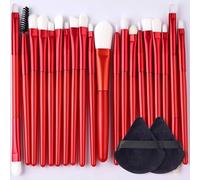 Ensemble De Pinceaux De Maquillage Portables,Doux,Pour Fard À Paupières,Poudre,Fond De Teint,Mélange Polyvalent,Outil De Beauté Cosmétique,8/22/34 Pièces.Red-22.