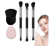 Ensemble de pinceaux de maquillage pour les yeux, pinceaux à poils doux, pour fard à paupières, blush, anti-cernes, femmes, filles, maison, voyage, bureau, fête, mariage, rendez-vous