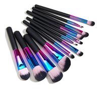 Ensemble de pinceaux de maquillage pour poudre, blush, fard à paupières, anti-cernes, pinceau de maquillage pour les yeux, outils de maquillage, noir, coloré, L