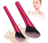 Ensemble De Pinceaux De Maquillage Professionnels, 2 Pièces, Pour Fond De Teint En Nylon, Poudre De Blush, Cosmétiques, Accessoires Pour Le Visage