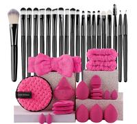Ensemble De Pinceaux De Maquillage Professionnels,20 Pièces,Fond De Teint,Correcteur Moelleux,Fard À Paupières,Surligneur,Cosmétiques Féminins,Outil De Beauté Durable.Black Set.