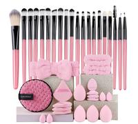 Ensemble De Pinceaux De Maquillage Professionnels,20 Pièces,Fond De Teint,Correcteur Moelleux,Fard À Paupières,Surligneur,Cosmétiques Féminins,Outil De Beauté Durable.Pink Set.