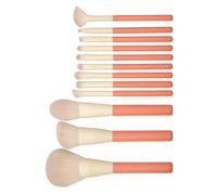 Ensemble de Pinceaux de Maquillage Professionnels en Bois | Fibres Artificielles, Format Pratique à Emporter, Usage Voyage, Toucher Confortable, pour Peau du Visage
