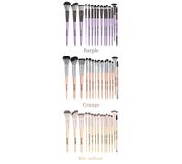 Ensemble De Pinceaux De Maquillage Professionnels, Manche En Plastique, Brosse De Mélange, Sourcils, Cils, Ombre À Paupières, Outil De Beauté Cosmétique, 15 Pièces