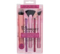 Ensemble de pinceaux de maquillage - REAL TECHNIQUES - Artist Essentials - 5 pièces - Multicolore - Rose