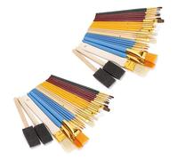 Ensemble De Pinceaux De Peinture À L'huile, 2 Ensembles De 50 Pièces, Peinture Multifonction, Fournitures De Peinture À L'huile Professionnelles Pour Étudiants Et Artistes