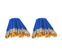 Ensemble De Pinceaux De Peinture Plats Pour Enfants, 200 Pièces, Poils En Nylon, Acrylique, Petite Huile, Kits De Peinture D'artiste À L'aquarelle