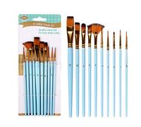 Ensemble De Pinceaux De Peinture, Pochoirs Professionnels Portables, 10 Types De Pinceaux De Peinture À L'huile Et À La Gouache Acrylique, Pour Les Artistes Professionnels, Pour L'intérieur Et L'extér