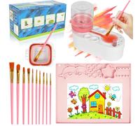 Ensemble de pinceaux en silicone avec gobelet et tapis de bricolage | 43 cm x 35 cm, pour les créations DIY, résine, peinture, Play Doh, facile à nettoyer