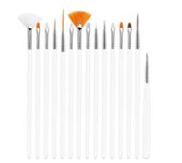 Ensemble De Pinceaux Essentiels Pour Artistes Des Ongles Avec Instruments À Points Outils De Manucure Pour Gel Accessoires D'art Stylos À Dessin 15 Pièces