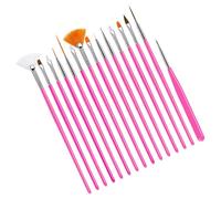 Ensemble De Pinceaux Essentiels Pour Artistes Des Ongles Avec Instruments À Points Outils De Manucure Pour Gel Accessoires D'art Stylos À Dessin 15 Pièces