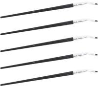Ensemble De Pinceaux Eyeliner Biseautés Pour Un Maquillage Parfait Des Yeux, 5 Pinceaux Courbés En Ultra Fins, Définition Et Styles De Maquillage, Ensemble De Pinceaux De