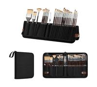 Ensemble de pinceaux multifonction en tissu offrant une solution de rangement flexible pour les professionnels débutants et amateurs de croquis d'artistes