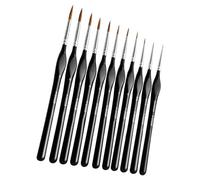 Ensemble De Pinceaux Peinture Détail 11 Pièces Pointe Fine Pinceaux D'artiste Miniatures Dessin Pour Acrylique