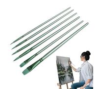 Ensemble de pinceaux pour aquarelle, pinceaux d'artiste à poils nylon, design léger, manches bois durable, outils pour peinture sur roche, carnet de croquis, scrapbooking, dessin