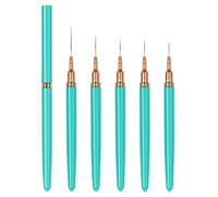 Ensemble de pinceaux pour nail art avec capuchons