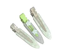 Ensemble de pinces à cheveux, barrettes décoratives en acrylique avec pièces latérales marbrées, accent d ' étoile scintillante, ensemble de 3 pinces à cheveux pour coiffure quotidienne, barrettes à