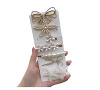 Ensemble de pinces à cheveux en cristal acrylique for femmes, Barrettes géométriques rétro, épingles, bijoux for filles, accessoires for, vente gros(No.5 7pcs set)