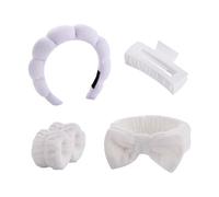 Ensemble De Pinces À Cheveux Extensibles Pour Le Lavage Du Visage Le Yoga La Salle De Sport Le Bandeau Absorbant La Sueur Pour Le Sport Quotidien Bandeaux Multi-usages Pour Les Soins De La Peau