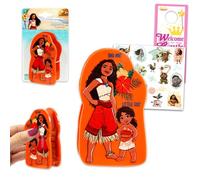 Ensemble de pinces à cheveux Moana - Ensemble d'accessoires avec pince Moana pour filles et autres autocollants | Accessoires de cheveux Disney pour femmes, filles, enfants
