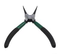 Ensemble de pinces à circlips internes et externes de 17,8 cm, pinces à mâchoires droites et courbées pour clips de retenue, en acier à haute teneur en carbone avec poignée souple (A)