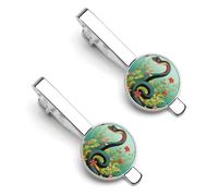 Ensemble de pinces à cravate en forme de serpent et de fleur personnalisées pour homme, design tendance, barre à cravate pour anniversaire de mariage, entreprise