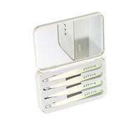 Ensemble de pinces à épiler haute précision en acier inoxydable pour cheveux du visage, épissures de cheveux en croissance vers l'intérieur, ensemble de pinces à épiler à sourcils