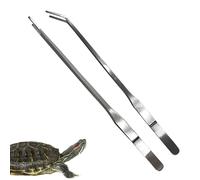 Ensemble De Pinces À Épiler Pour Aquarium - 2 Outils D'aménagement Paysager Incurvés Et Droits, Pinces À Épiler En Acier Inoxydable De 10,63 Pouces Avec Fonction De Conception Sans Danger Pour Les Rep