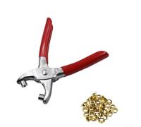 Ensemble de pinces à œillets avec 100 accessoires, pince en acier inoxydable de 6 pouces pour œillets de 4 mm, outil de réparation pour tissu, cuir et toile, design ergonomique pour travaux manuels