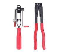 Ensemble de pinces à joint CV, pince à cerclage de démarrage en métal robuste, outil pour la fabrication et l'entretien automobiles, acier allié, caoutchouc, rouge, noir, 2 pièces