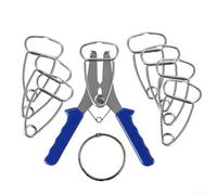 Ensemble de pinces à ressort en acier inoxydable avec mécanisme réglable pour le travail du bois, les moules et l'assemblage de cadres photo, outils à main robustes avec poignée ergonomique avec clip