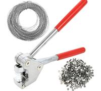 Ensemble de Pinces à Sceller avec Gaufrage, Plombage Edf, Comprenant 40 Scellés Ronds et 30 Mètres de Câble de Scellement, Adapté aux Scellés Ronds de 8 à 10 mm, pour Compteurs D'eau