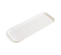 Ensemble de pinces alimentaires et assiettes de service en plastique, plateau à pain rectangulaire avec poignée pour usage domestique et extérieur, pinces transparentes