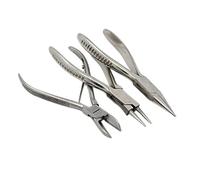 Ensemble de pinces coupantes latérales en acier au carbone et à bec effilé for la fabrication de bijoux, 1/3 pièces(1Pc(139x68x12mm))