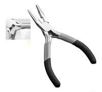 Ensemble de pinces de 11,4 cm, kit d'outils secondaires en acier trempé 45# avec long bec et pinces coupantes diagonales pour l'entretien électrique et l'assemblage (A)