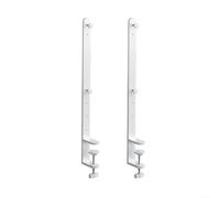 Ensemble de pinces de bureau sans clou en acier inoxydable compatible avec les systèmes de panneaux perforés pour une organisation flexible de l'espace de travail dans les bureaux, les bureaux de jeu