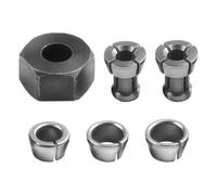 Ensemble de pinces de défonceuse M17 6 mm-10 mm haute dureté pour | Lot de 6 embouts en carbure, traités thermiquement, haute résistance, pour écrou fileté M17 inclus