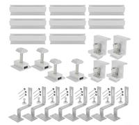 Ensemble de pinces et de rails fiables conçus pour installer en toute sécurité des panneaux solaires sur différents types de toit (lot 3 (pour 35 mm)