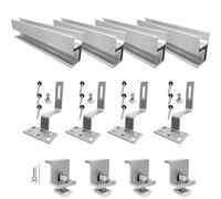 Ensemble de pinces et rails fiables conçus pour installer en toute sécurité des panneaux solaires sur différents types de toits (lot 1 (pour 30 mm)