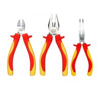 Ensemble de pinces isolées - EPM - 3 pièces - 160 mm - Acier chrome-vanadium CrV - Travail sous tension jusqu'à 1000 V