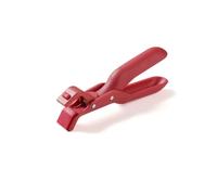 Ensemble de pinces pour assiettes chaudes, supports de bols multifonctionnels anti-brûlure avec poignée en silicone, rouge et vert, outil de serrage universel pour la cuisine au micro-ondes (rouge)